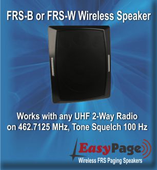 BRG Wireless Paging Speaker